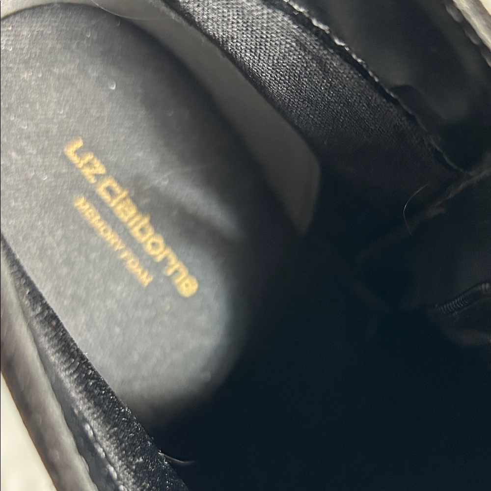 Liz Claiborne Classic Black Ankle Booties - Picture 2 of 9